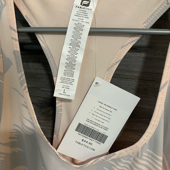 Fabletics Racerback Tank Top Size Large - Picture 2 of 4